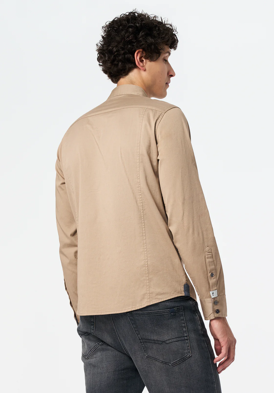 Sagrani Men's Long-Sleeve Shirt, Dune - BM24688 - Image 3