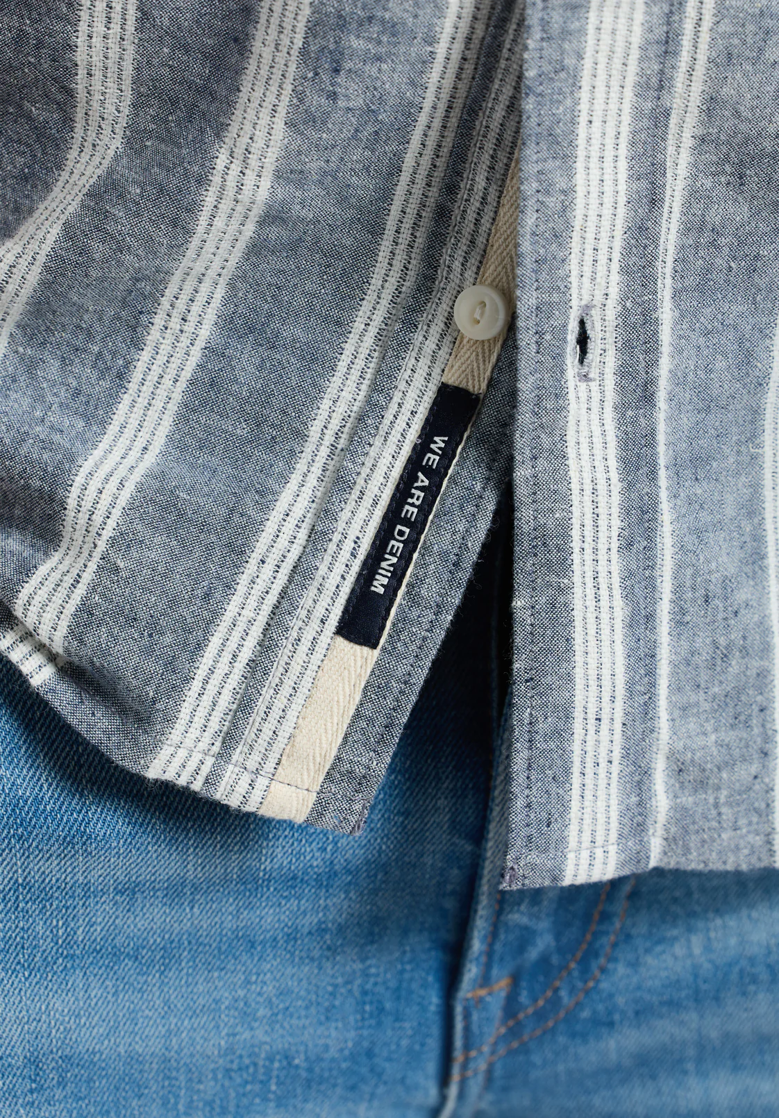 Sagrino Men's Short-Sleeve Striped Fitted Shirt, Whale - BM24564 - Image 5