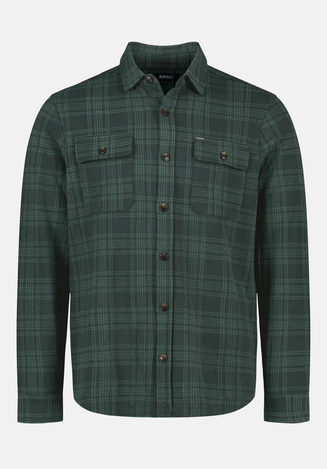 Samme Men's Long-Sleeve Plaid Blanket Shirt, Fern - BM24691 - Image 5