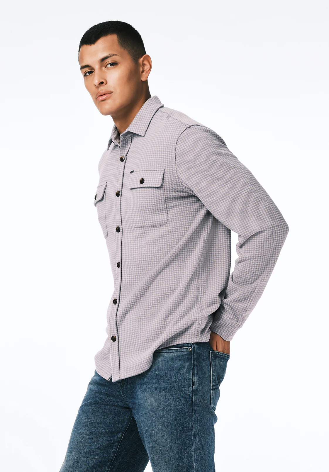 Samme Men's Long-Sleeve Plaid Blanket Shirt, Charlie - BM24694 - Image 3