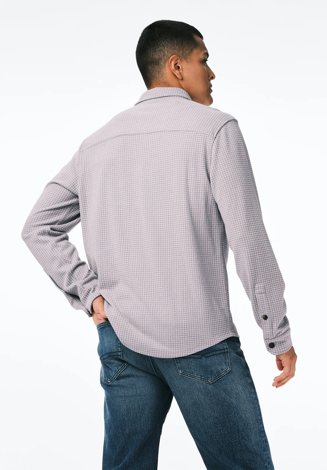 Samme Men's Long-Sleeve Plaid Blanket Shirt, Charlie - BM24694 - Image 4