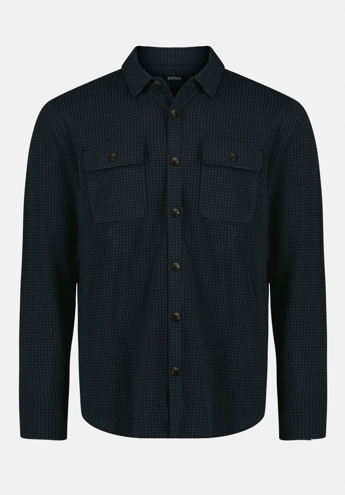 Samme Men's Long-Sleeve Plaid Blanket Shirt, Midnight Blue - BM24694 - Image 5