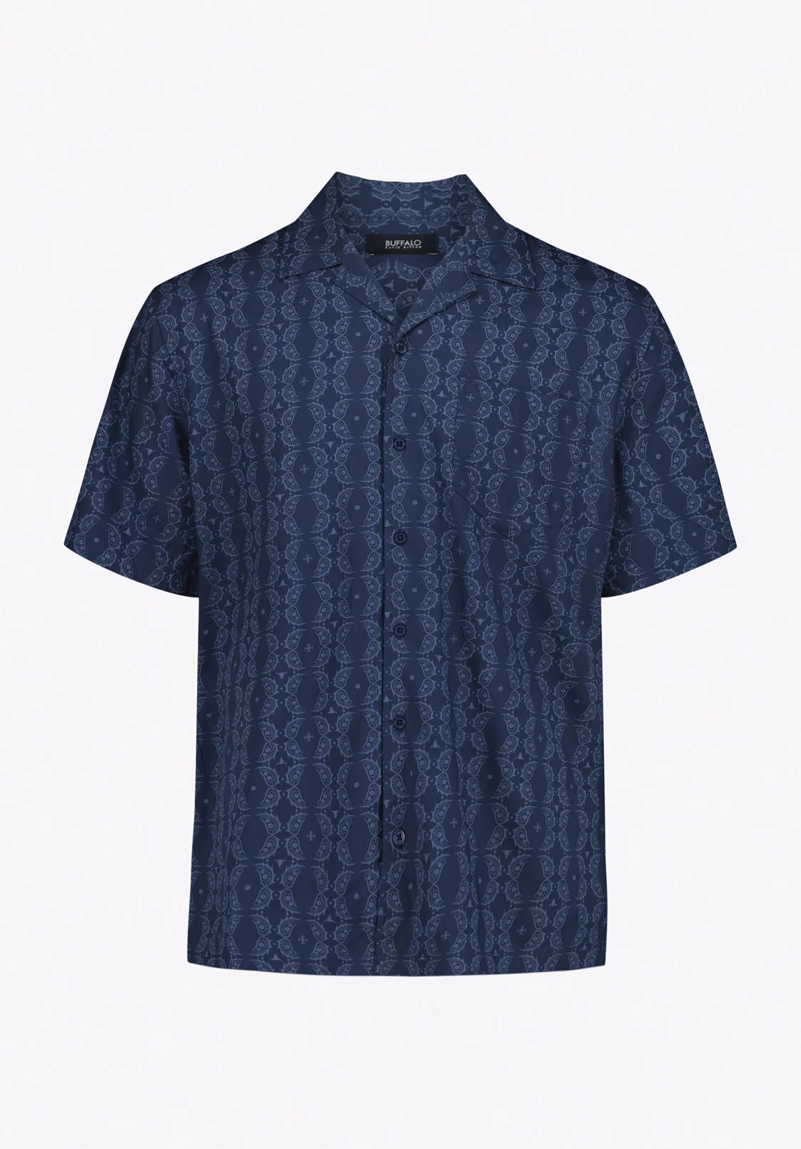 Sandro Men's Printed Short-Sleeve Camp Shirt, Whale - BM24768 - Image 5
