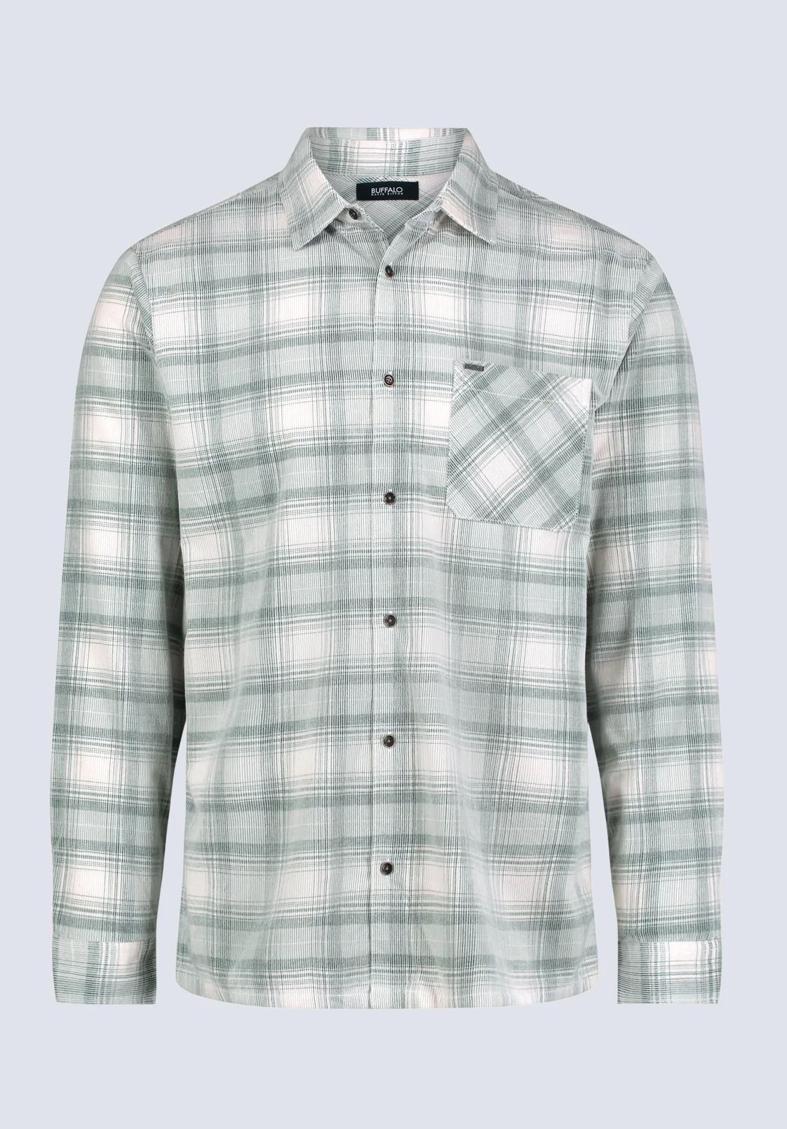 Satro Men's Plaid Shirt, Green - BM24498 - Image 5