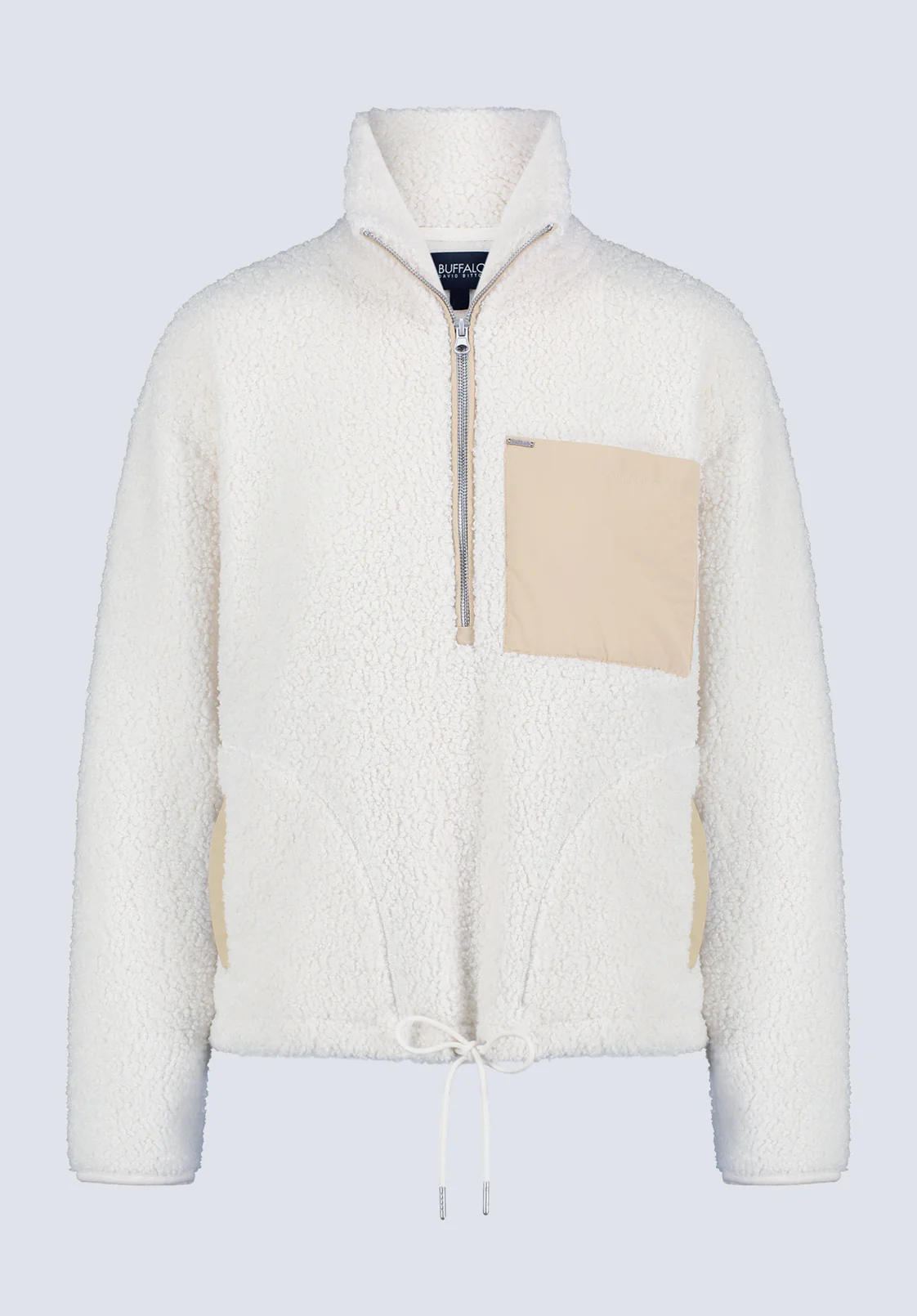 Sena Women's Sherpa Jacket with Chest Pocket, Egret White - JK0036F - Image 5