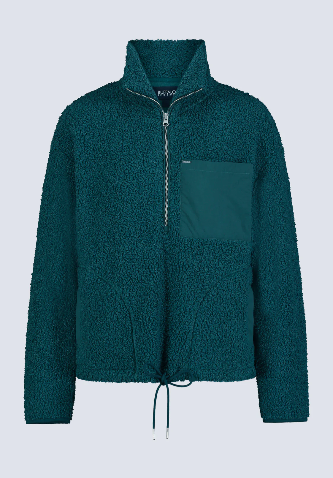 Sena Women's Sherpa Jacket with Chest Pocket, Dark Sea - JK0036F - Image 6