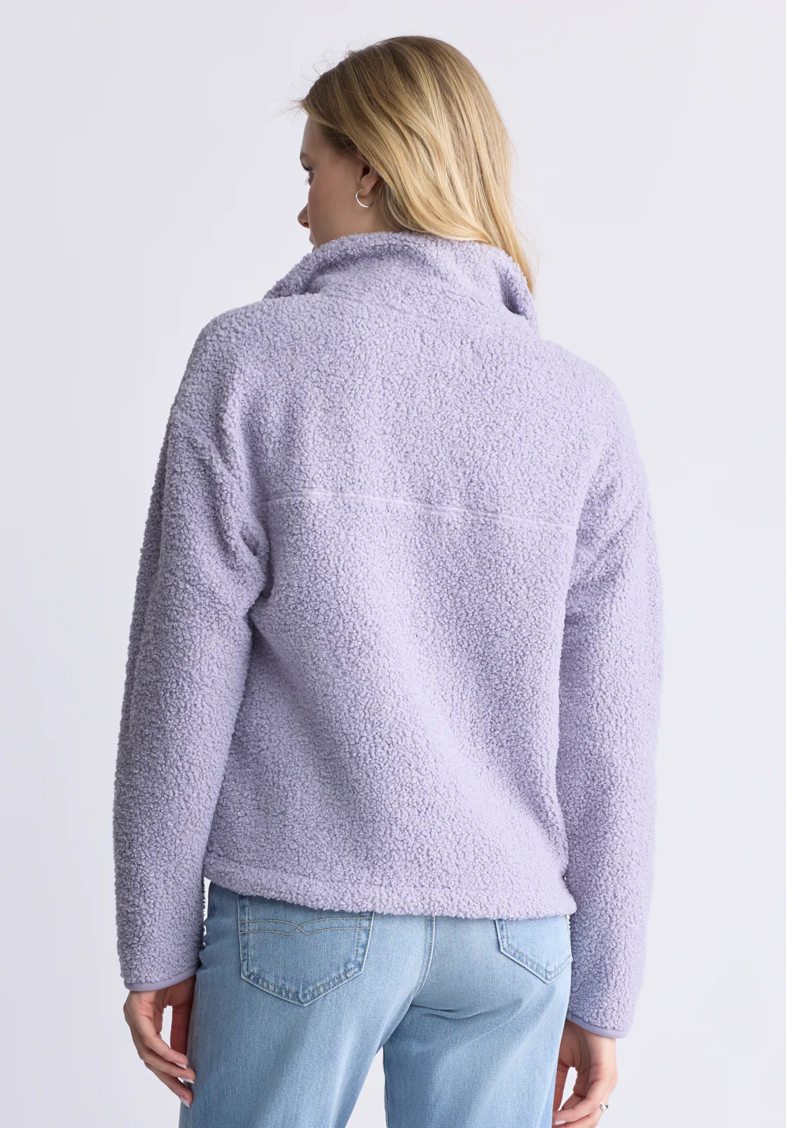Sena Women's Sherpa Jacket with Chest Pocket, Thistle Purple - JK0036F - Image 4