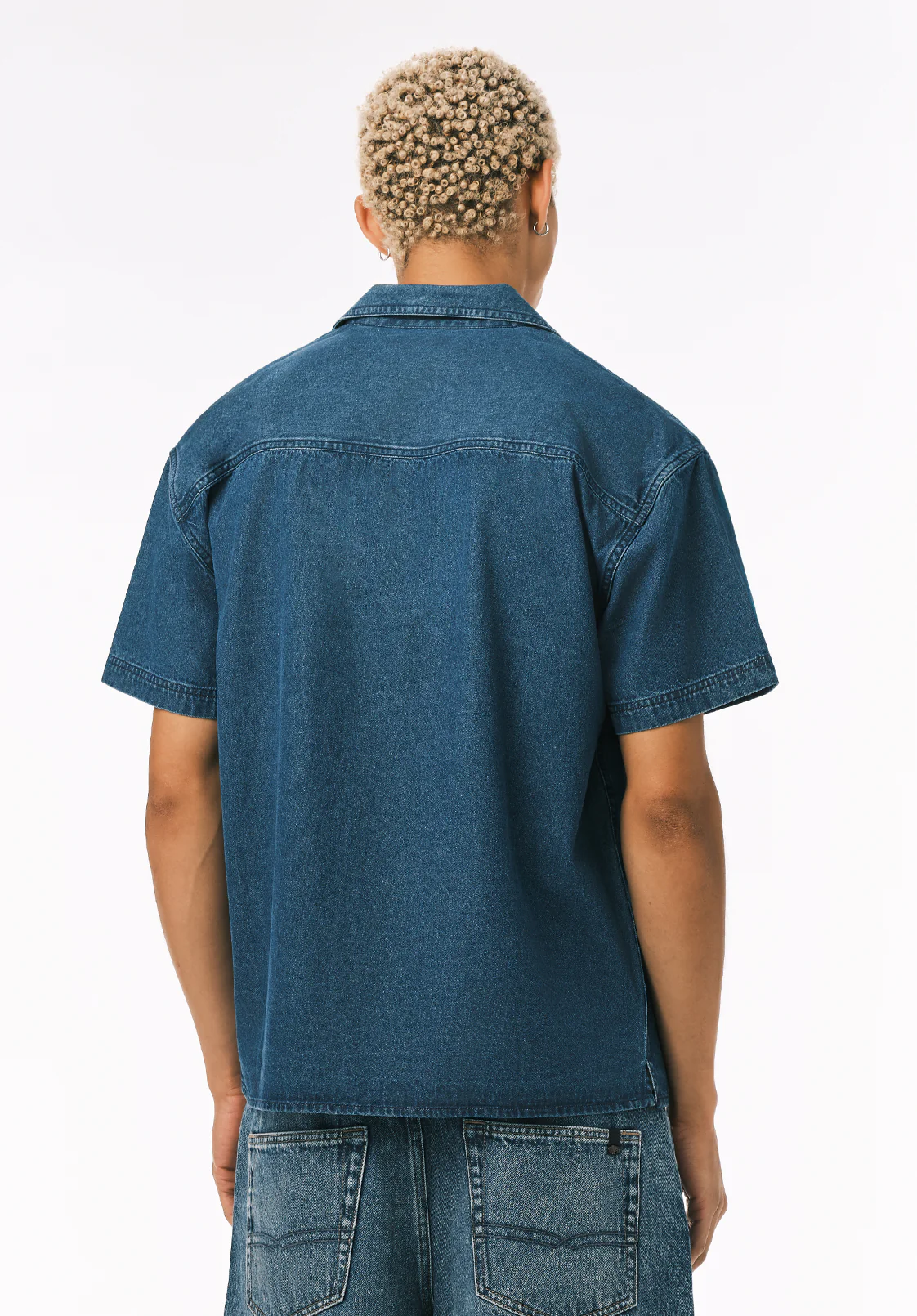 Shawn Men’s Short Sleeve Boxy Shirt, Mirage - BM24851 - Image 4