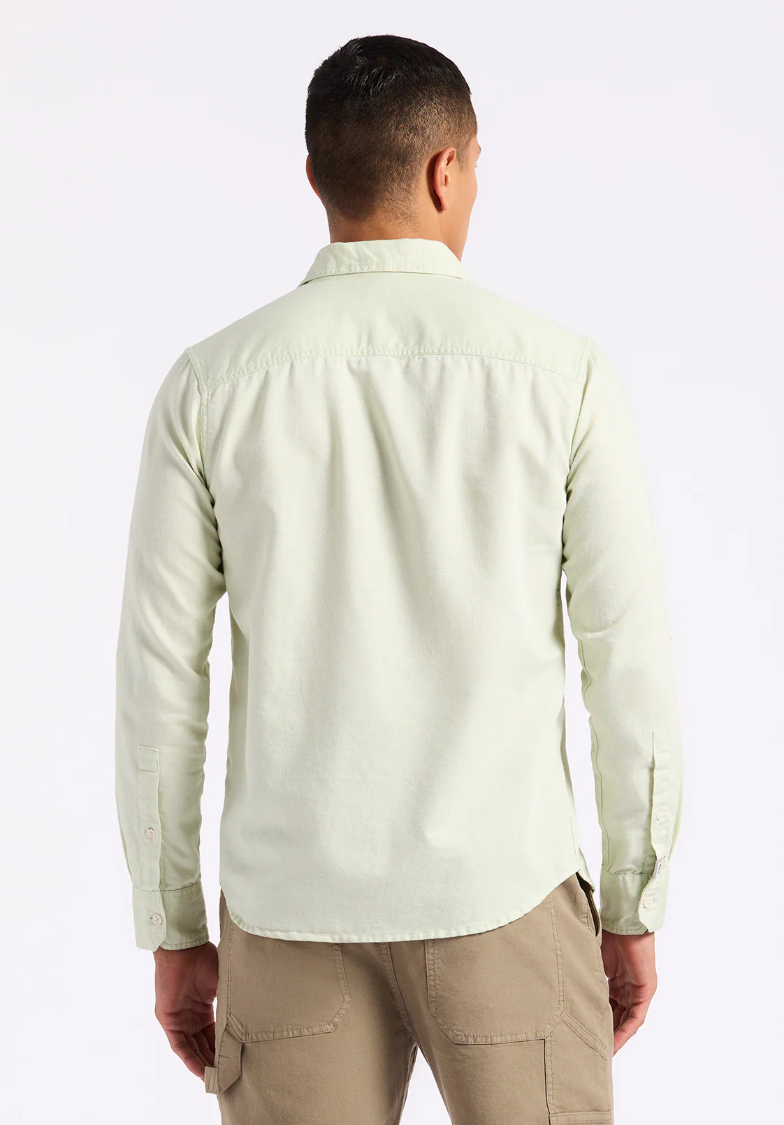 Simbio Men's Long-Sleeve Linen Blend Fitted Shirt, Dusty Aqua - BM24561 - Image 4