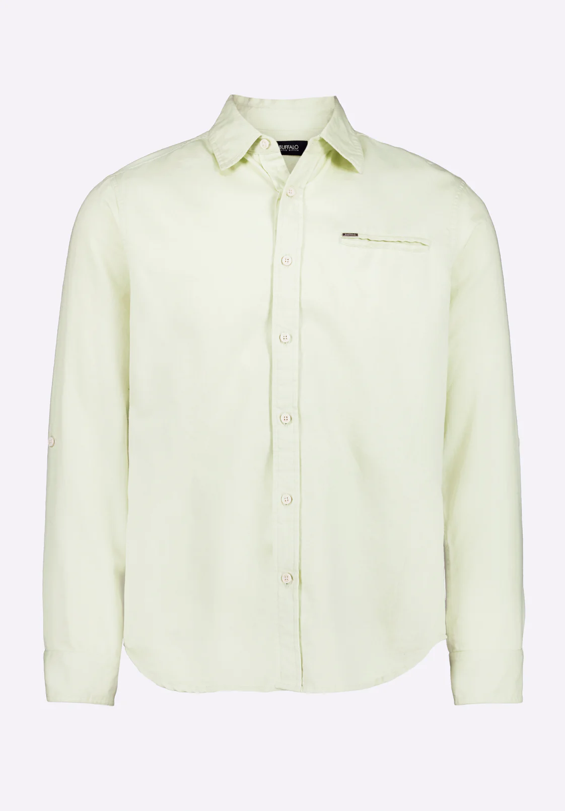 Simbio Men's Long-Sleeve Linen Blend Fitted Shirt, Dusty Aqua - BM24561 - Image 6