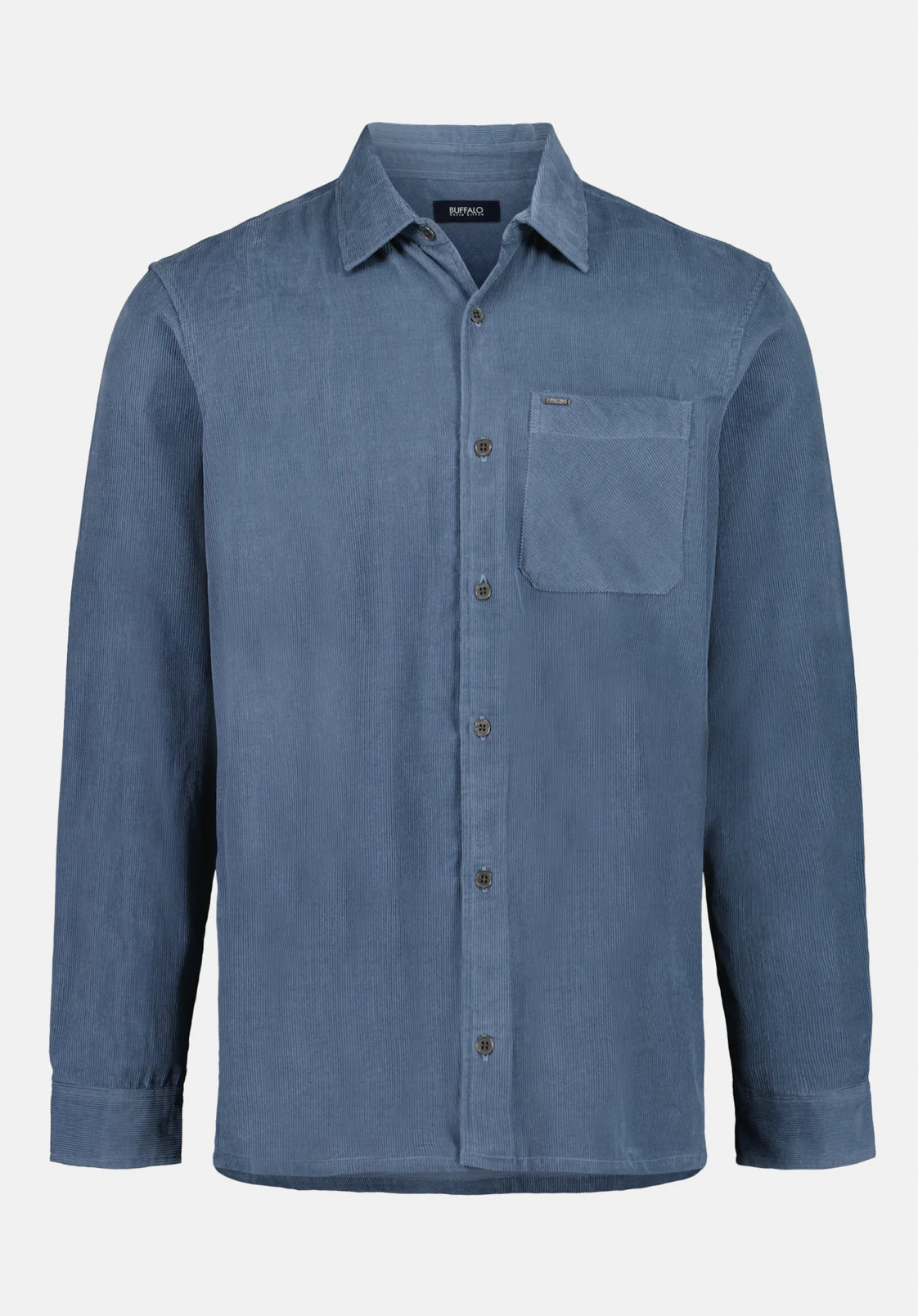 Sinclair Men’s Long-Sleeve Corduroy Shirt with Chest Pocket, Mirage - BM24772 - Image 5