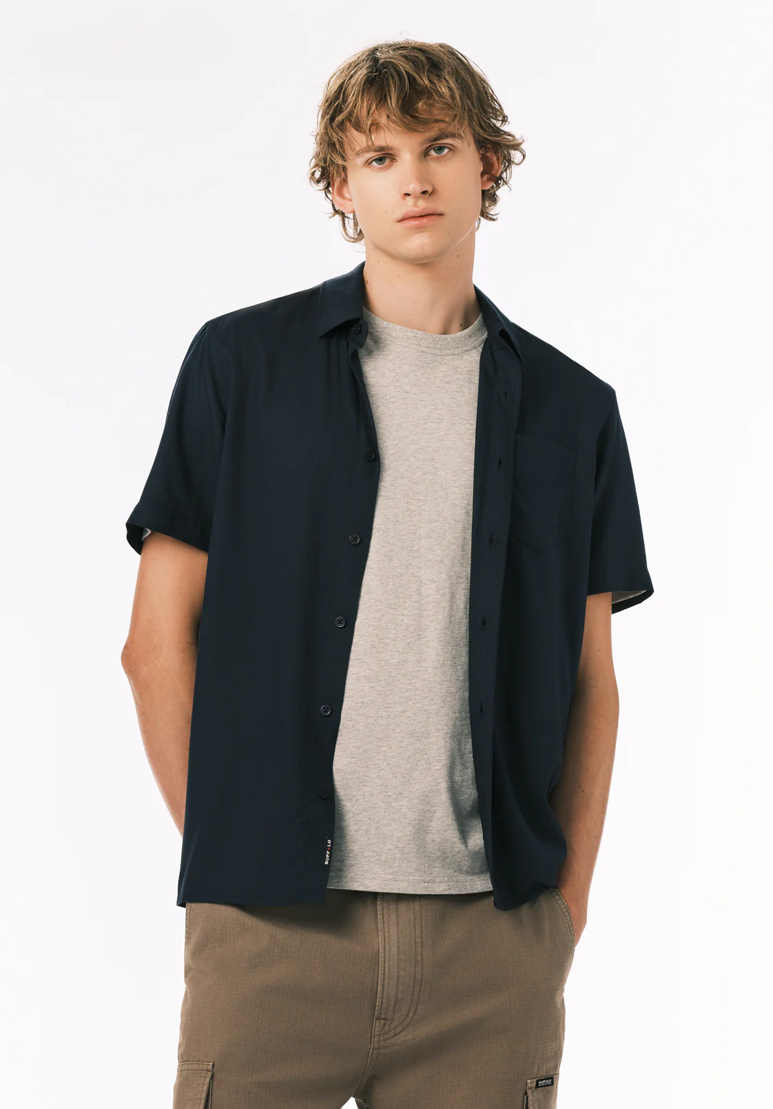 Sirilo Men's Short Sleeve Shirt, Whale - BM24594 - Image 4