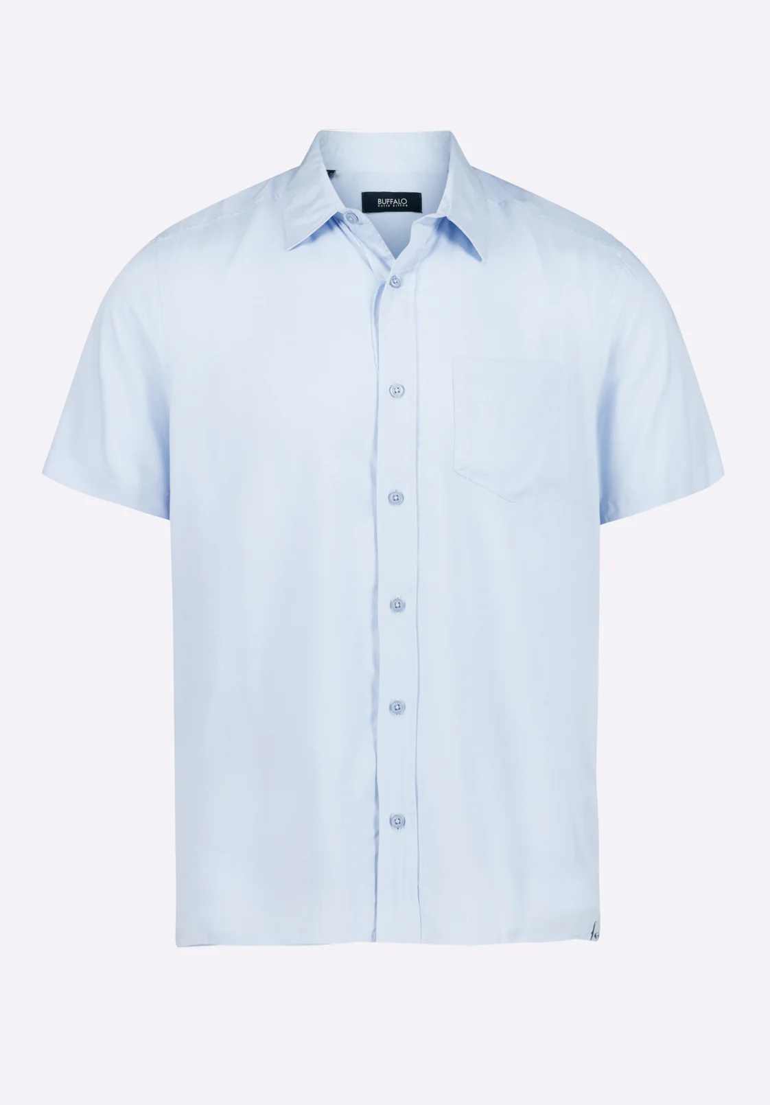 Sirilo Men's Fitted Short Sleeve Shirt, Halogen Blue - BM24594 - Image 6