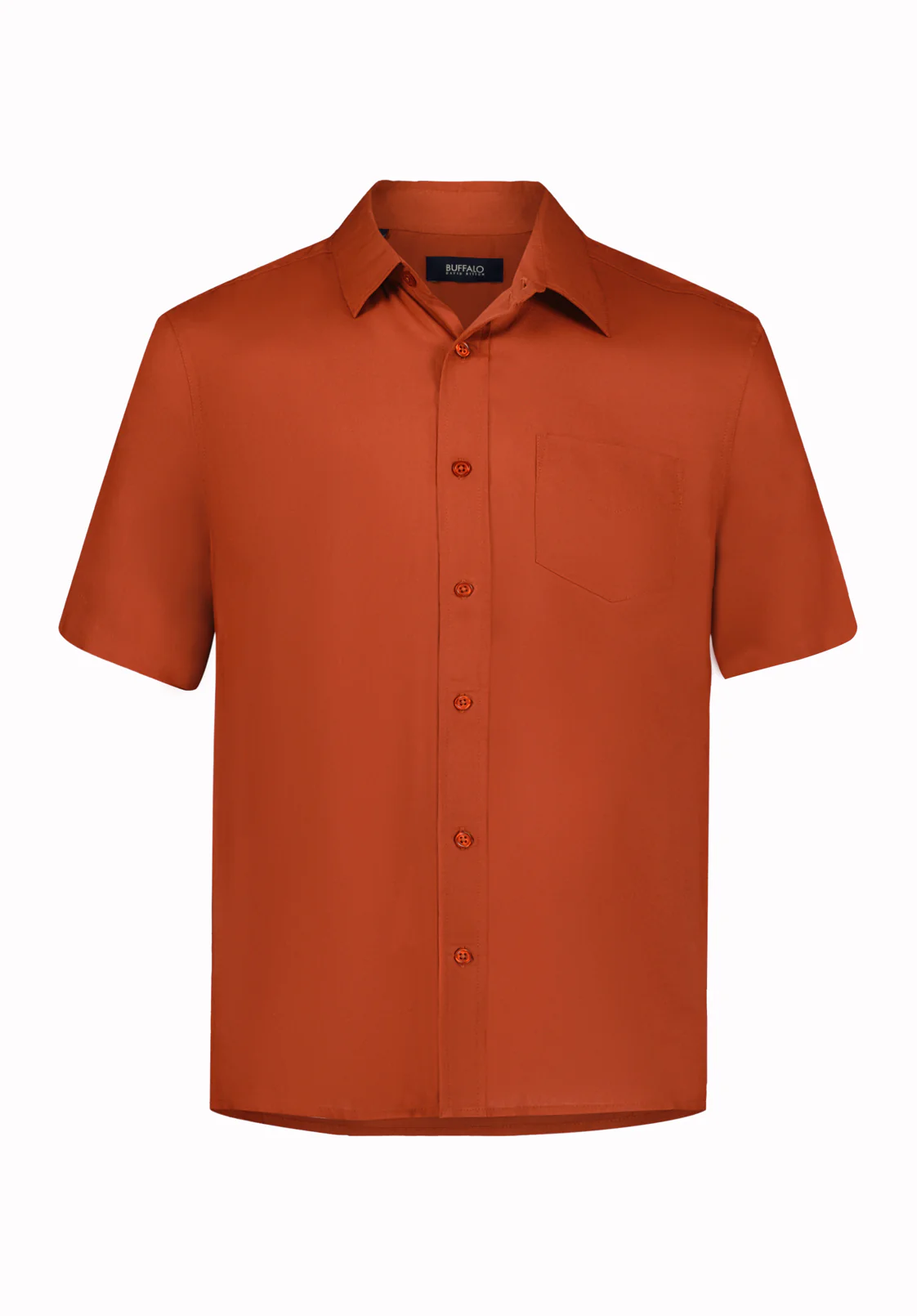 Sirilo Men's Short Sleeve Shirt, Baked Apple Red - BM24594 - Image 5