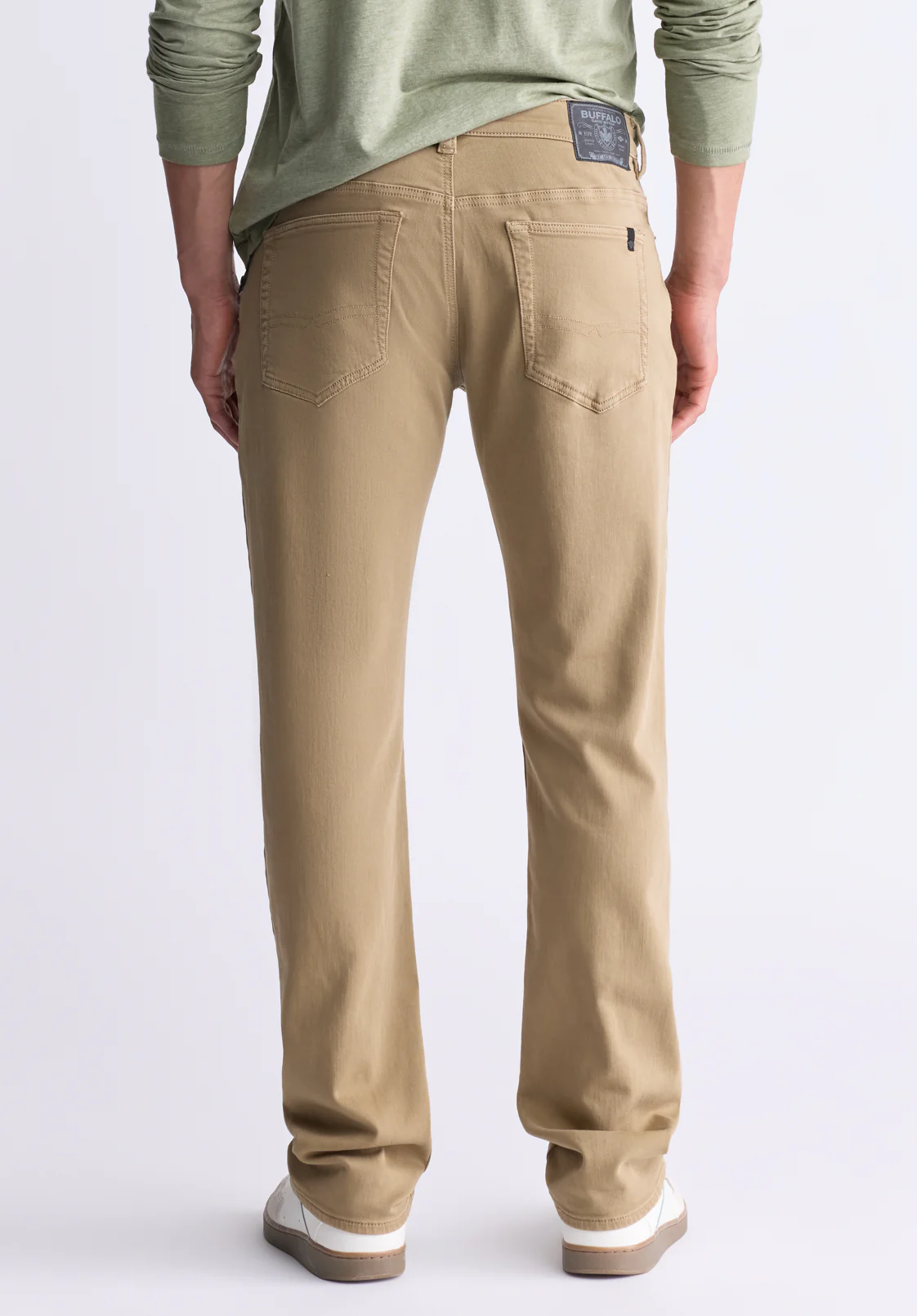 Straight Six Men's Freedom Flex Pants, Dark Beige - BM22939 - Image 4