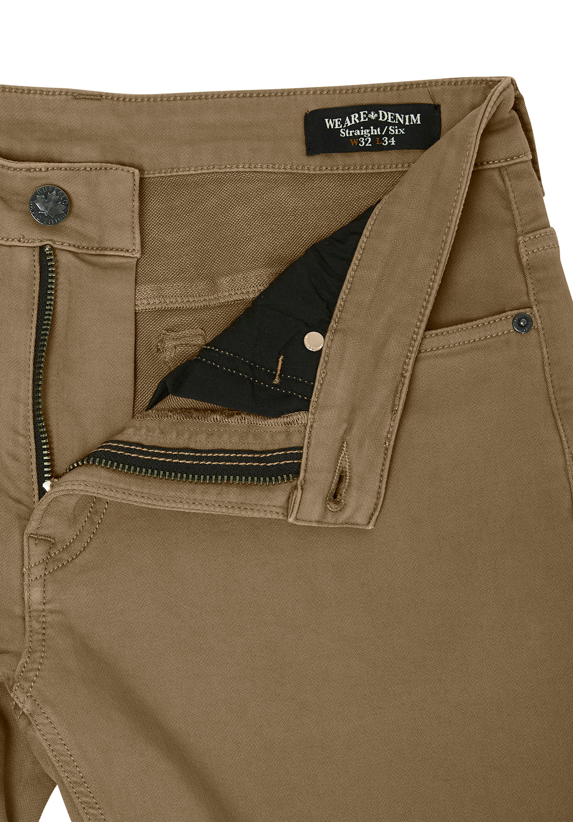 Straight Six Men's Freedom Flex Pants, Dark Beige - BM22939 - Image 7