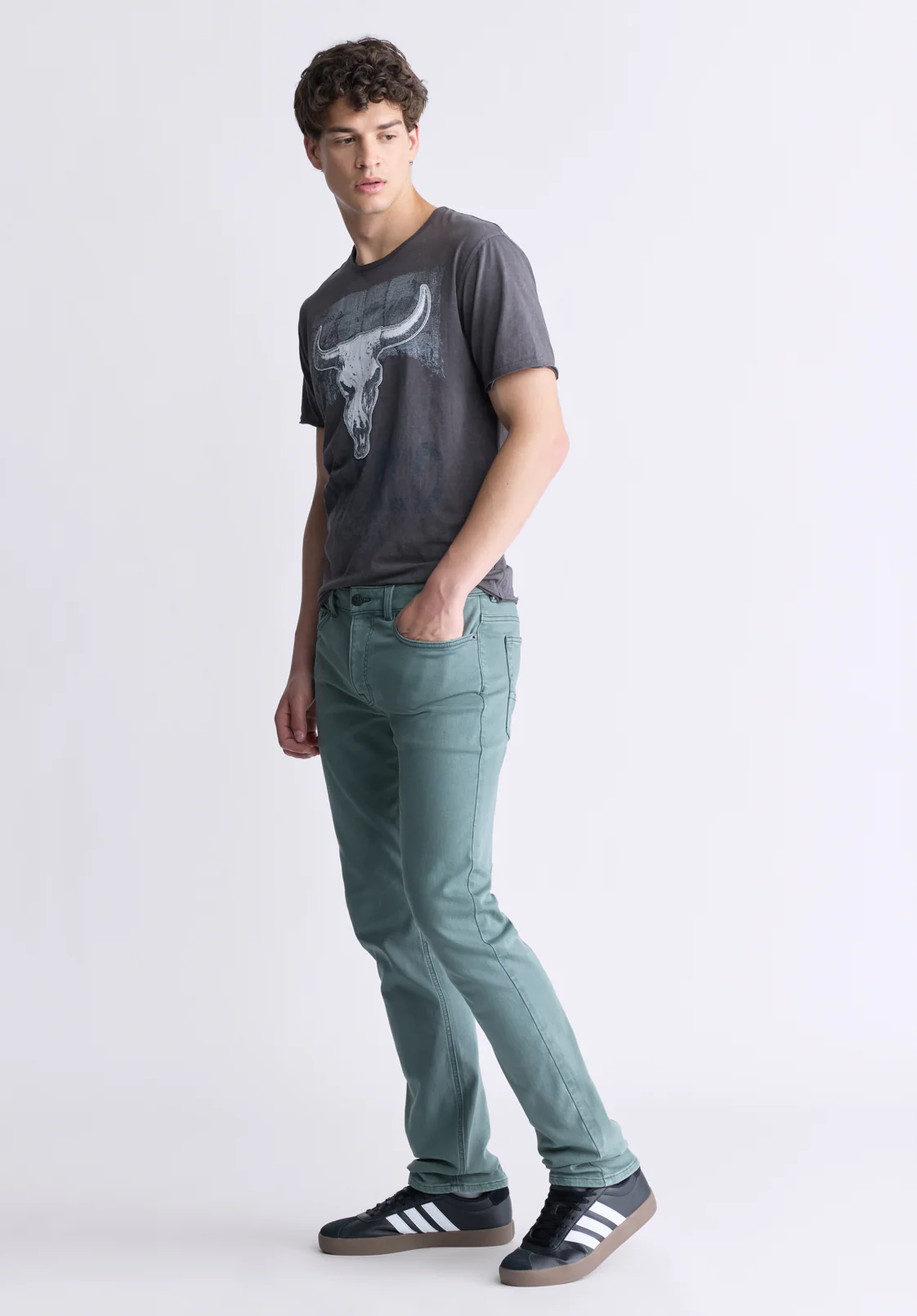 Straight Six Men's Freedom Flex Pants, Balsam Green - BM22939 - Image 5