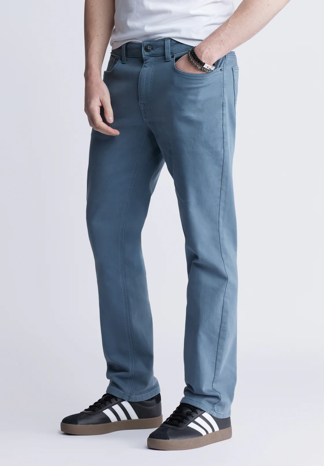 Straight Six Men's Freedom Flex Pants, Mirage Blue - BM22939 - Image 3