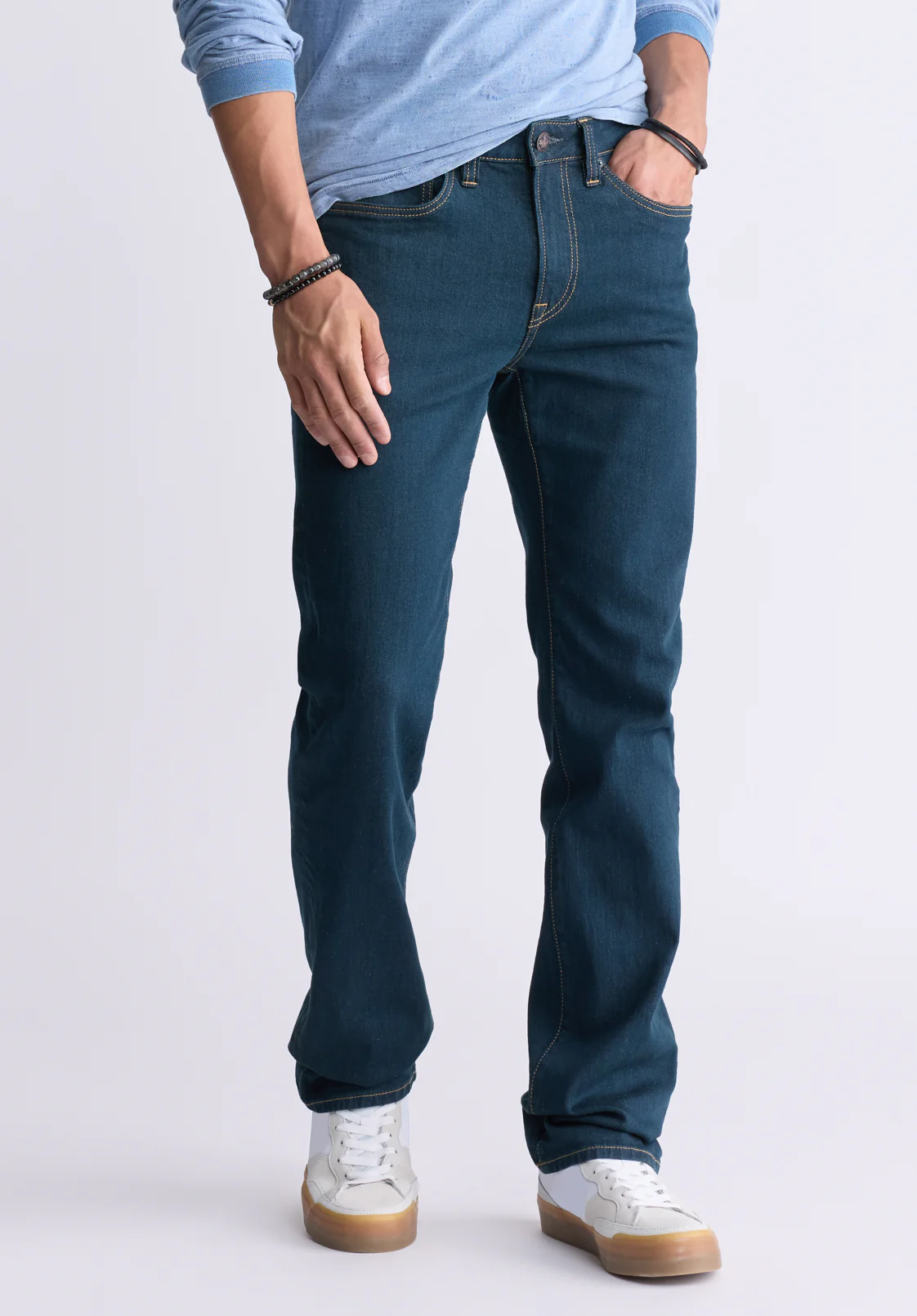 Straight Six Men's Jeans, Tinted Indigo - BM22997 - Image 4