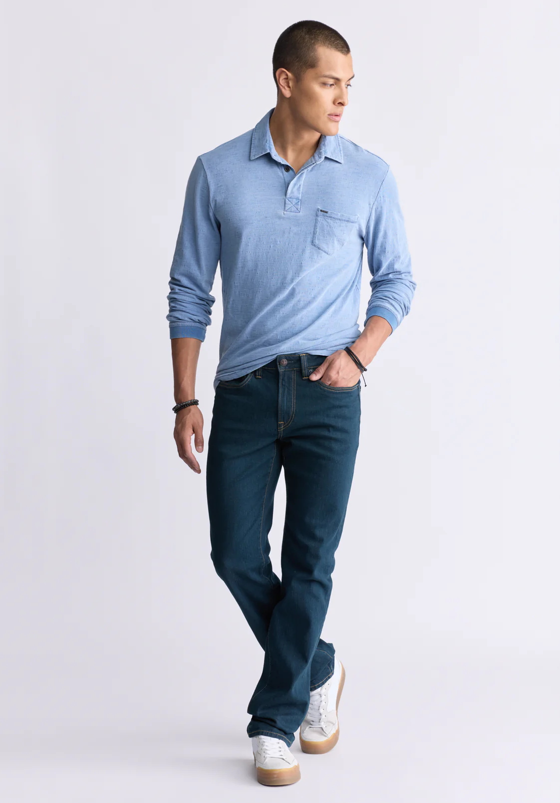 Straight Six Men's Jeans, Tinted Indigo - BM22997 - Image 5
