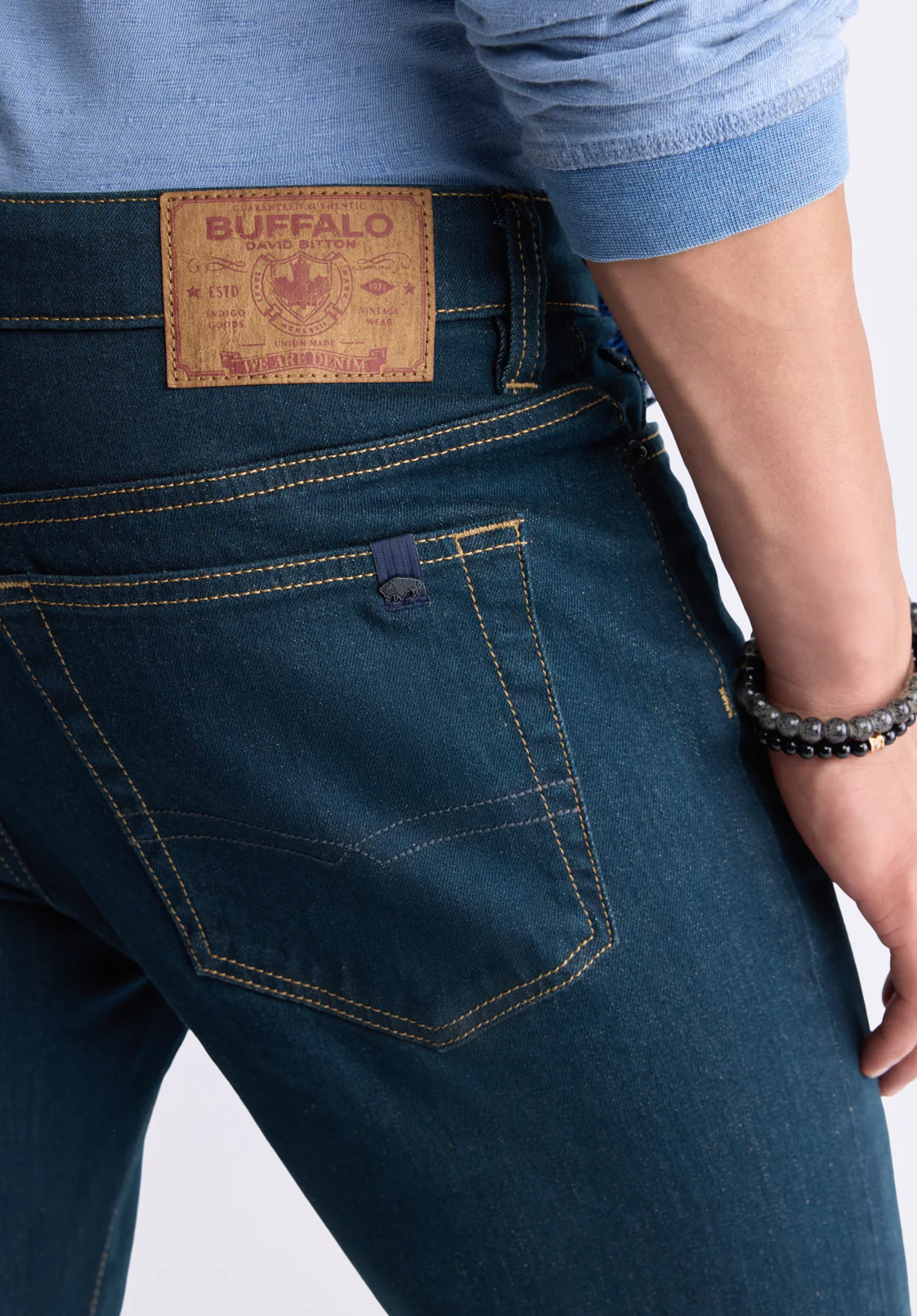Straight Six Men's Jeans, Tinted Indigo - BM22997 - Image 6