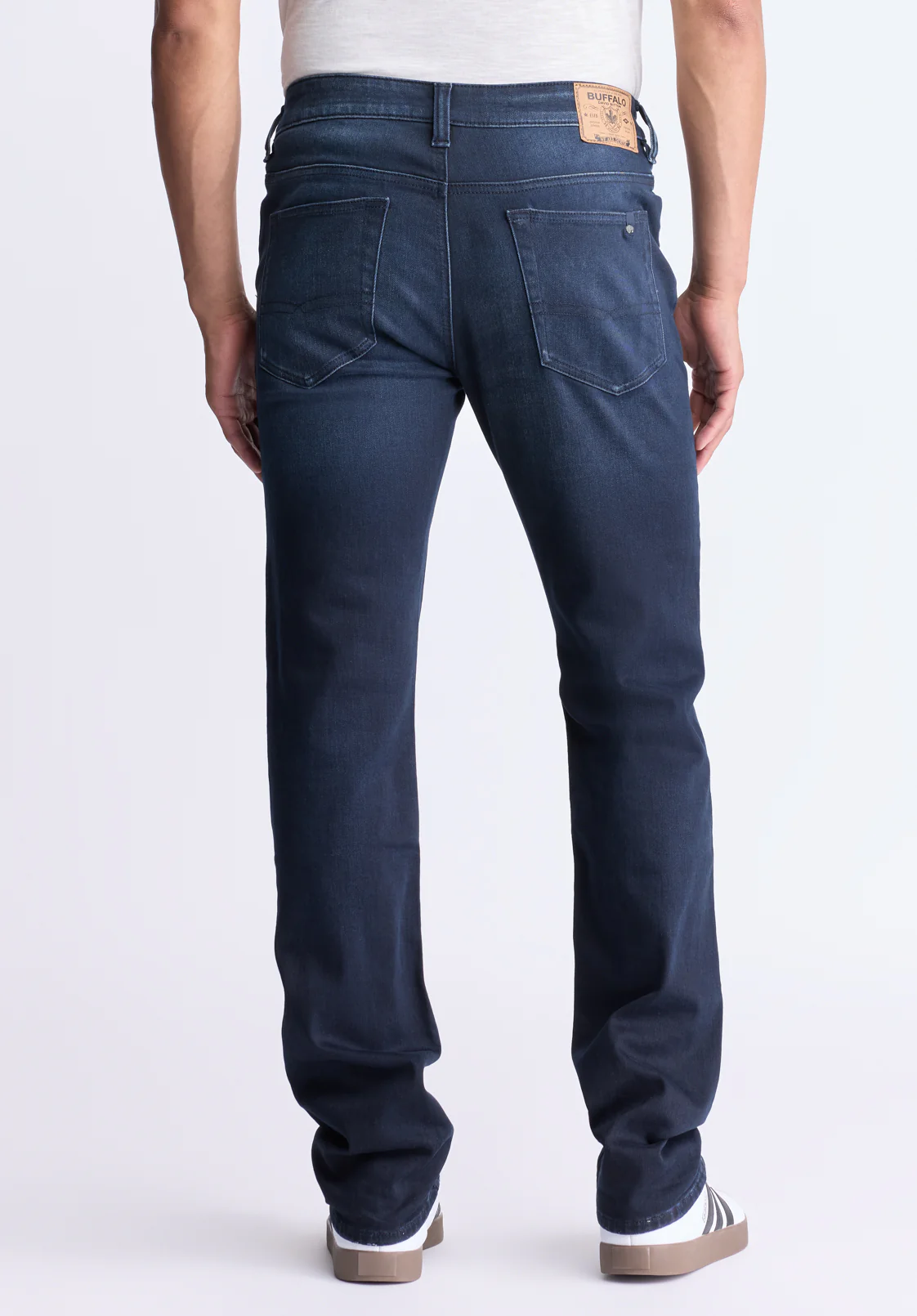 Straight Six Men's Jeans, Dark Antique Blue - BM26013 - Image 3