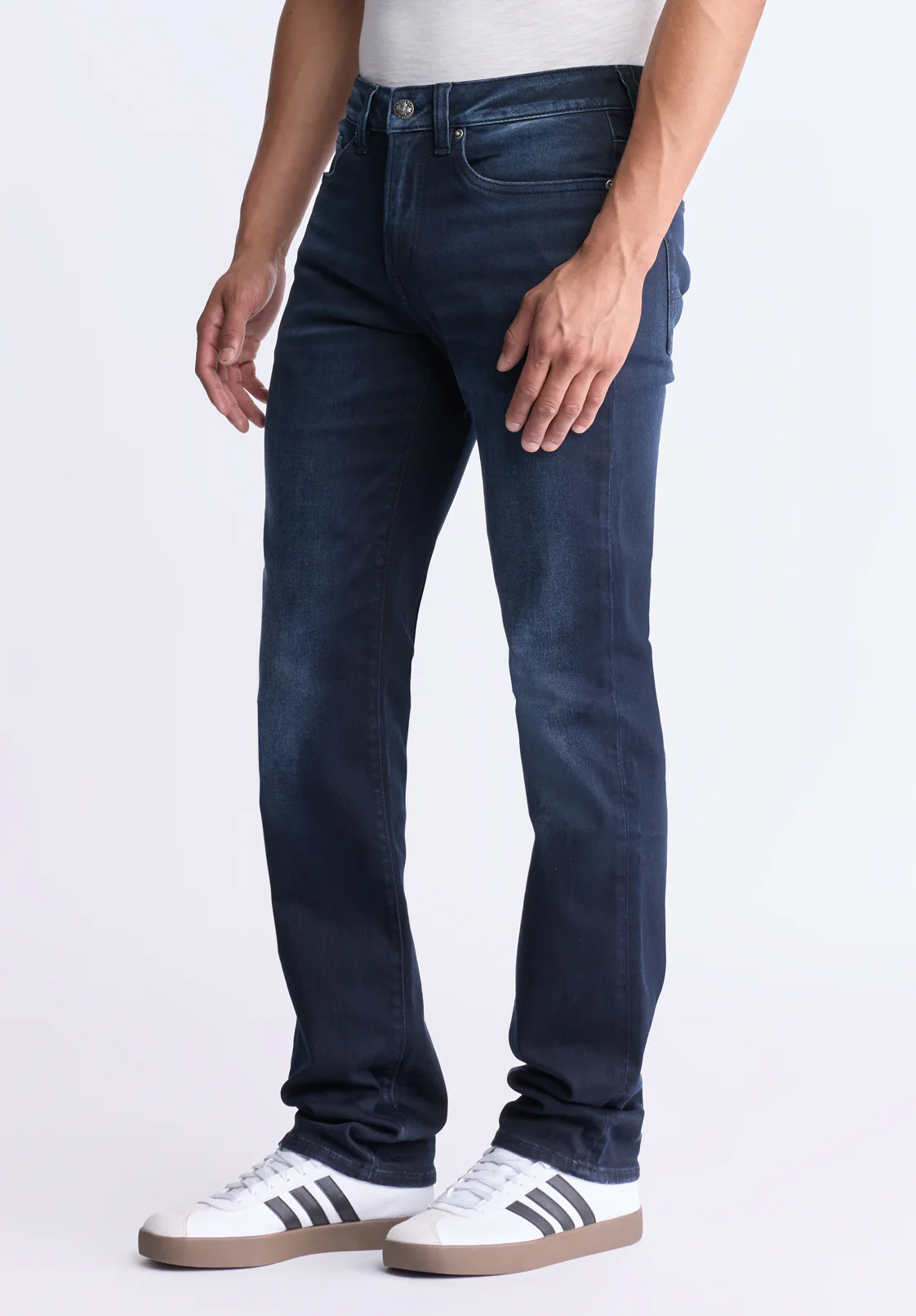 Straight Six Men's Jeans, Dark Antique Blue - BM26013 - Image 4