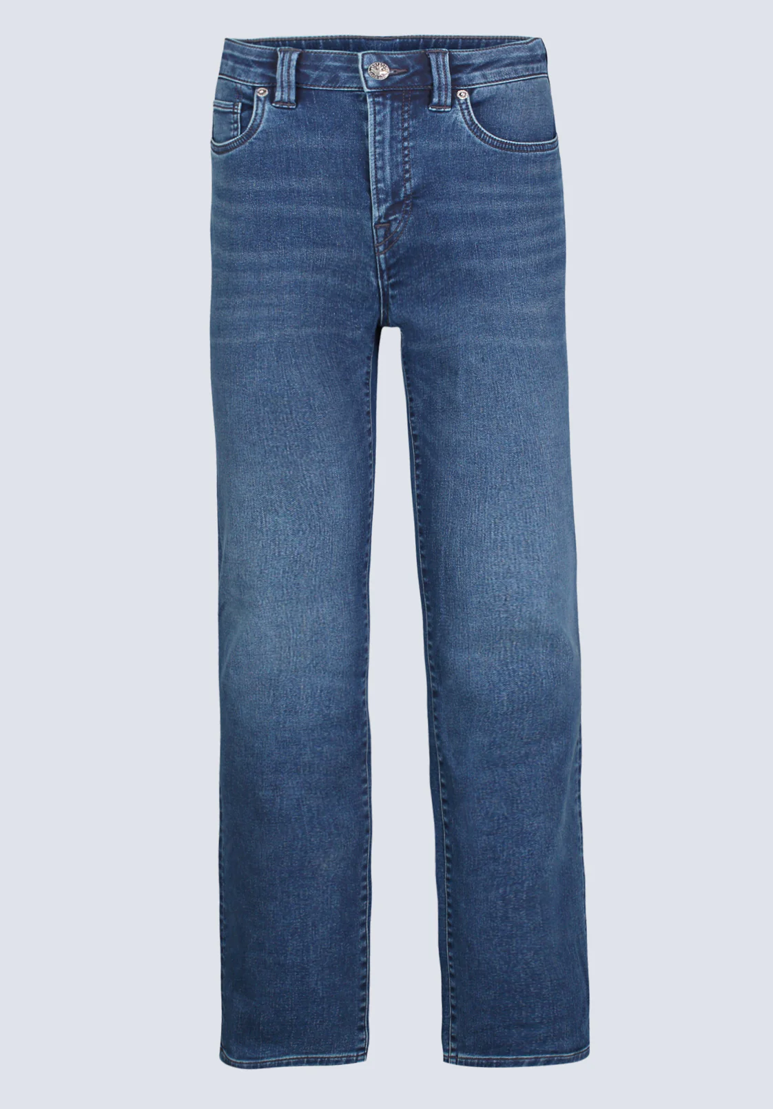 Straight Six Men's Freedom Flex Jeans, Whiskered Indigo - BM26018 - Image 6
