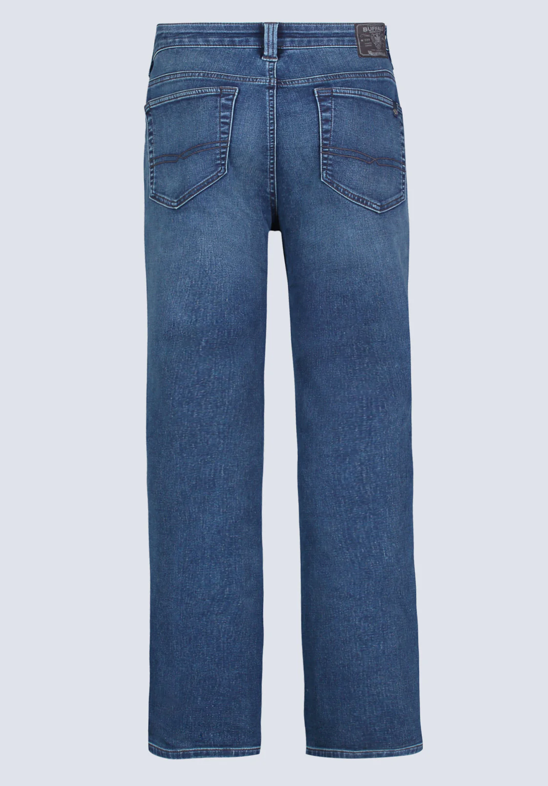 Straight Six Men's Freedom Flex Jeans, Whiskered Indigo - BM26018 - Image 7