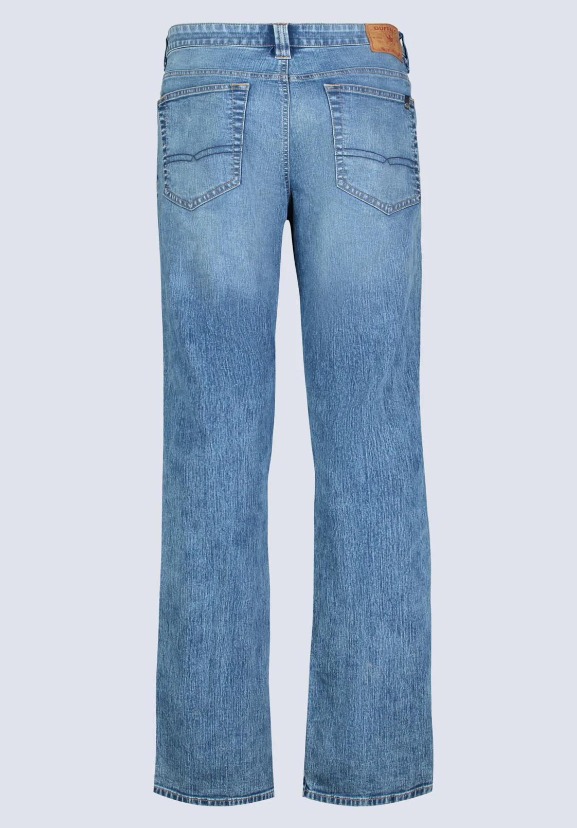 Straight Six Men's Jeans, Contrasted Indigo - BM26028 - Image 7