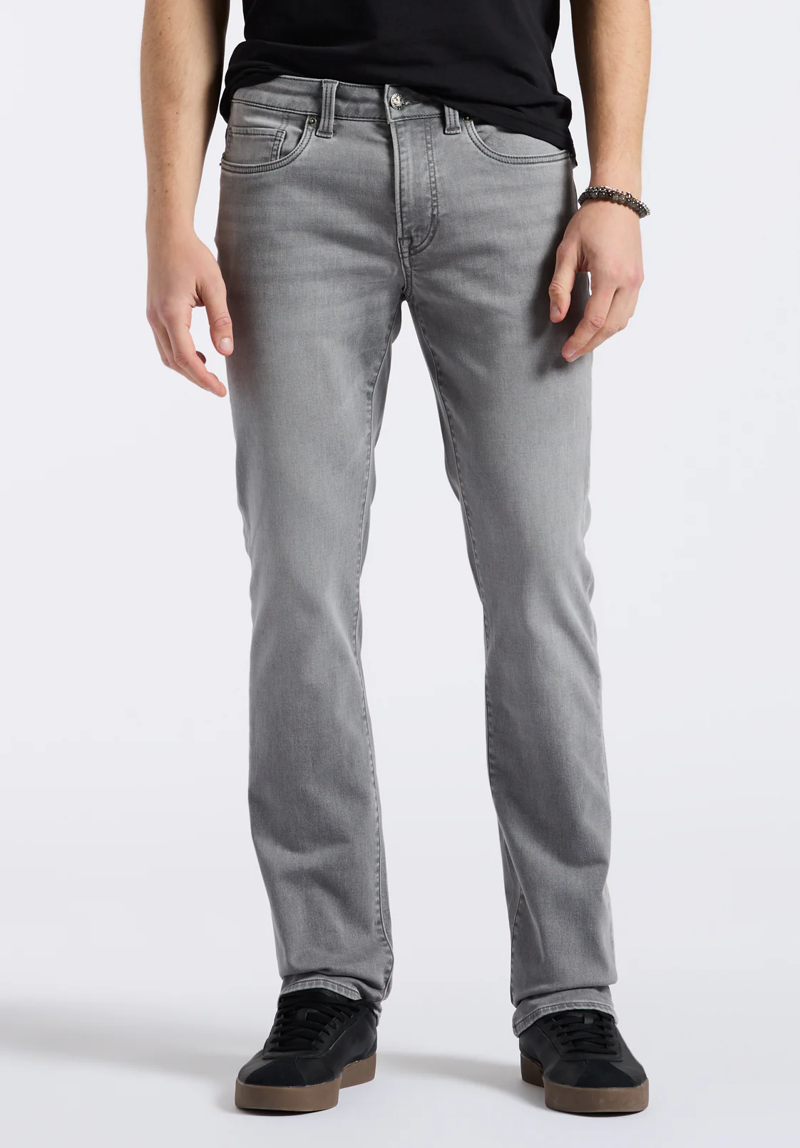 Straight Six Freedom Flex Men's Jeans, Grey Sanded - BM26088 - Image 2