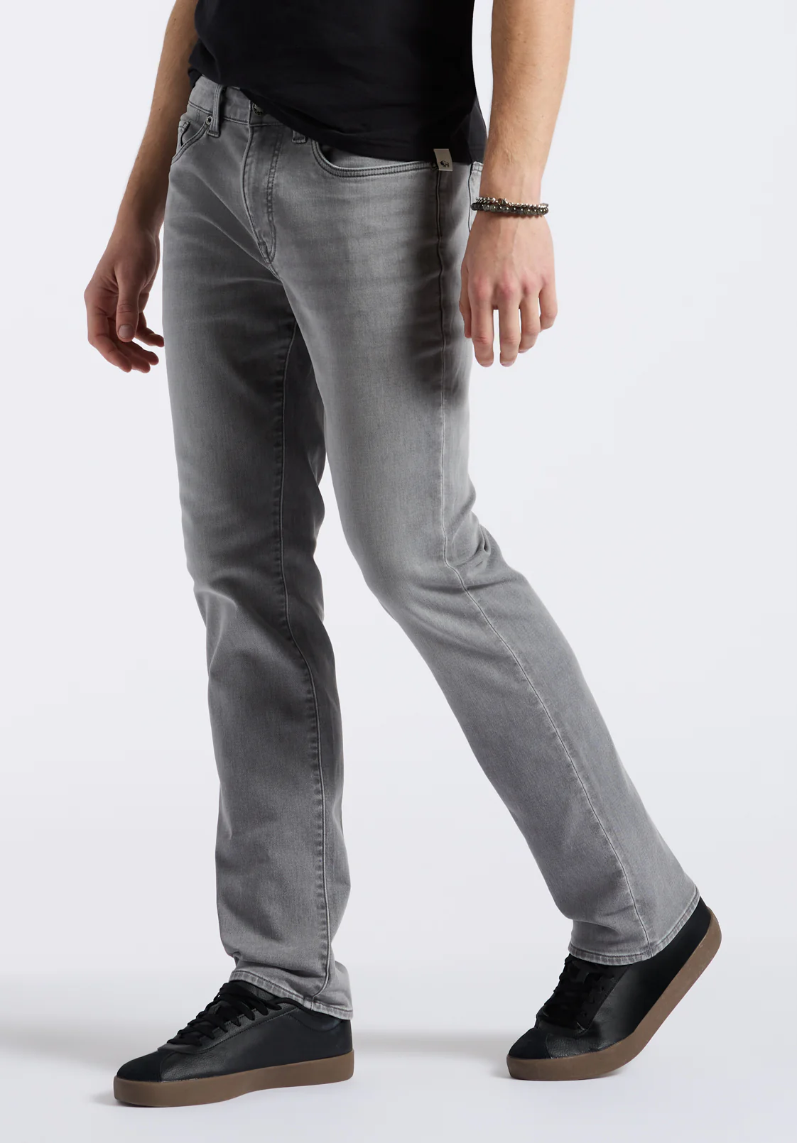 Straight Six Freedom Flex Men's Jeans, Grey Sanded - BM26088 - Image 3