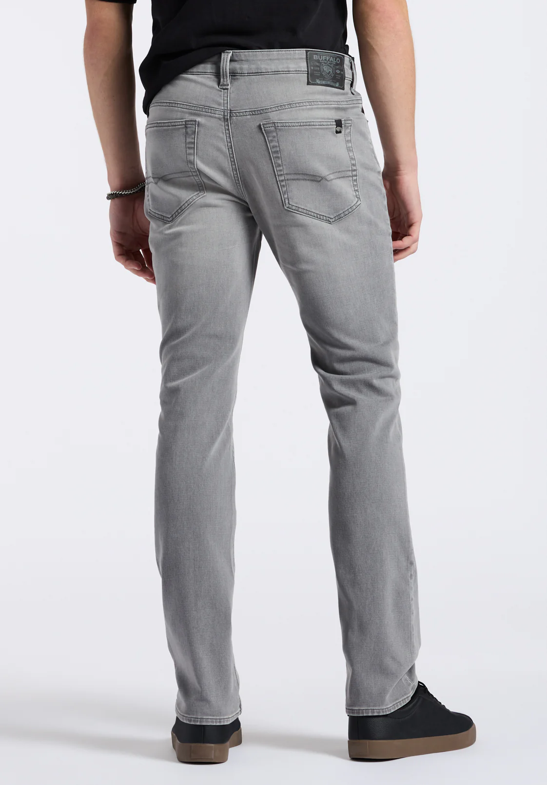 Straight Six Freedom Flex Men's Jeans, Grey Sanded - BM26088 - Image 4