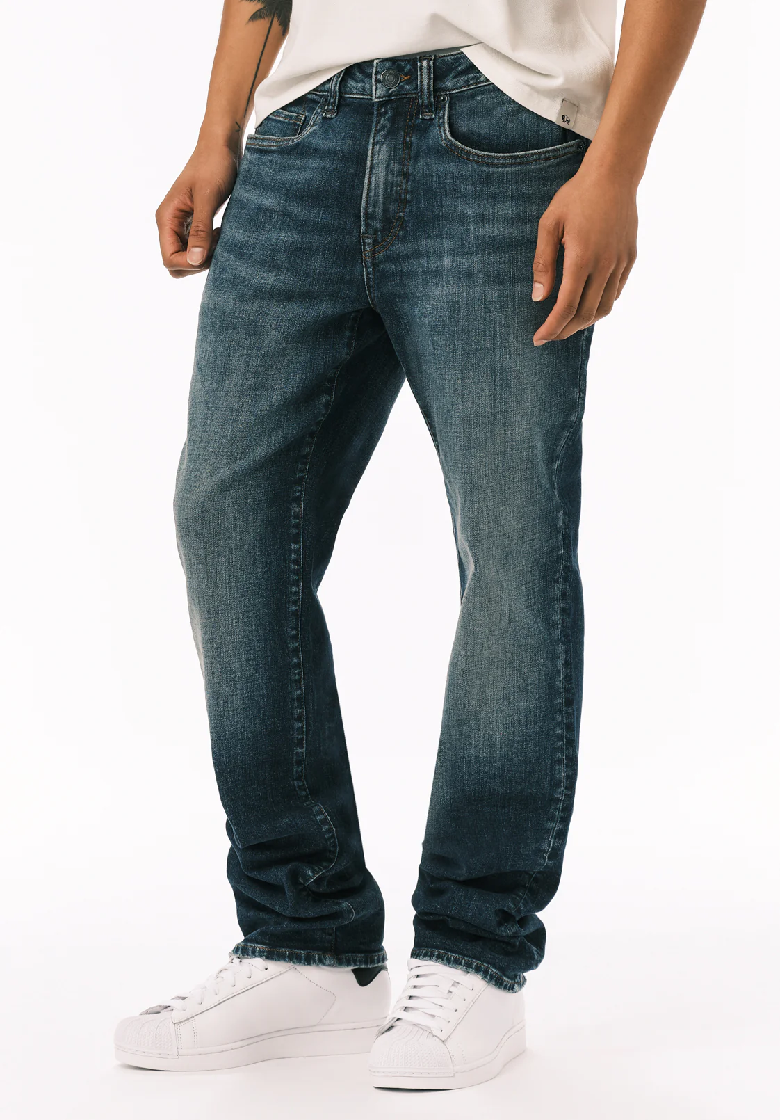 Straight Six Men's Jeans, Contrast Antique - BM26186 - Image 3