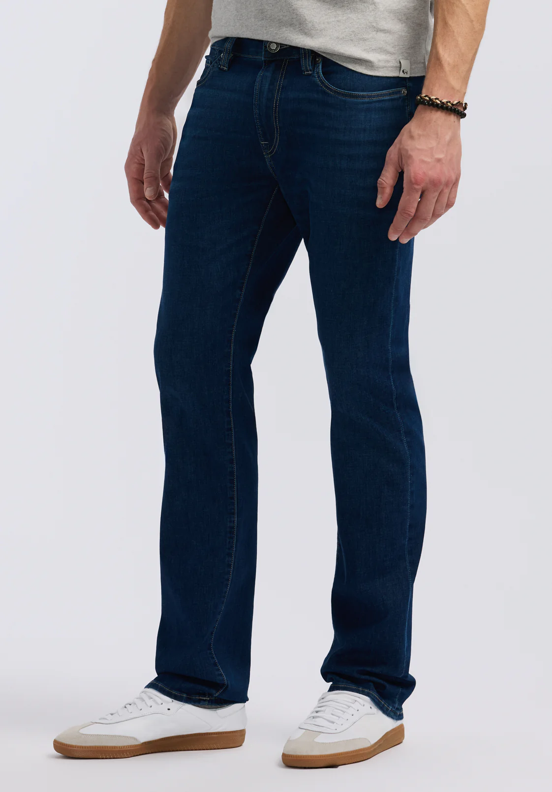 Straight Six Men's Jeans, Authentic Worked Indigo - BM26080 - Image 3