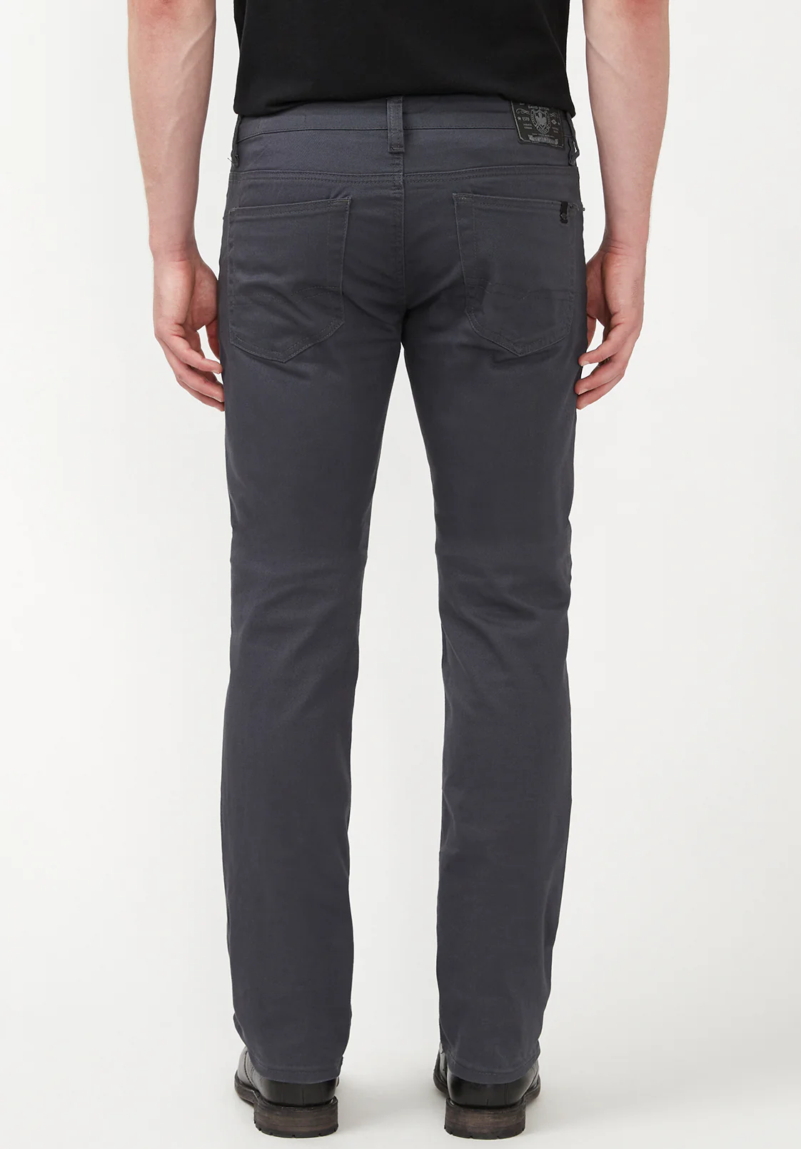 Straight Six Men's Twill Pants in Charcoal Gray - BM16083 - Image 3