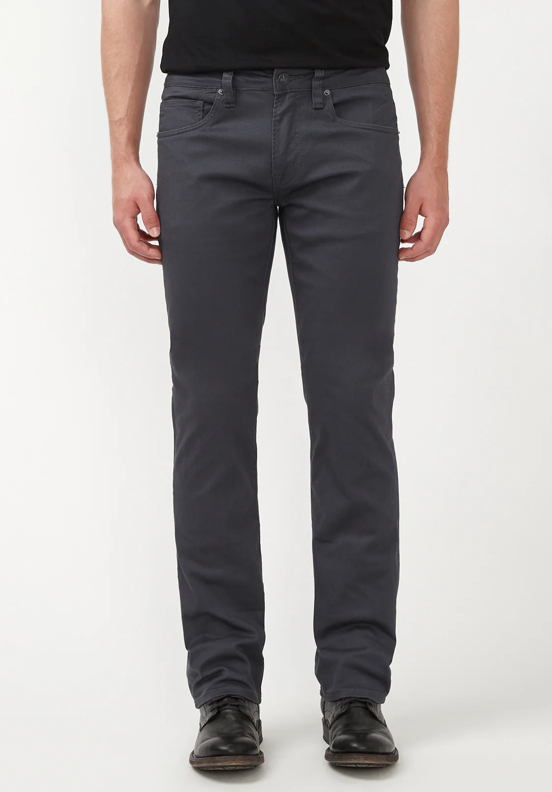 Straight Six Men's Twill Pants in Charcoal Gray - BM16083 - Image 6