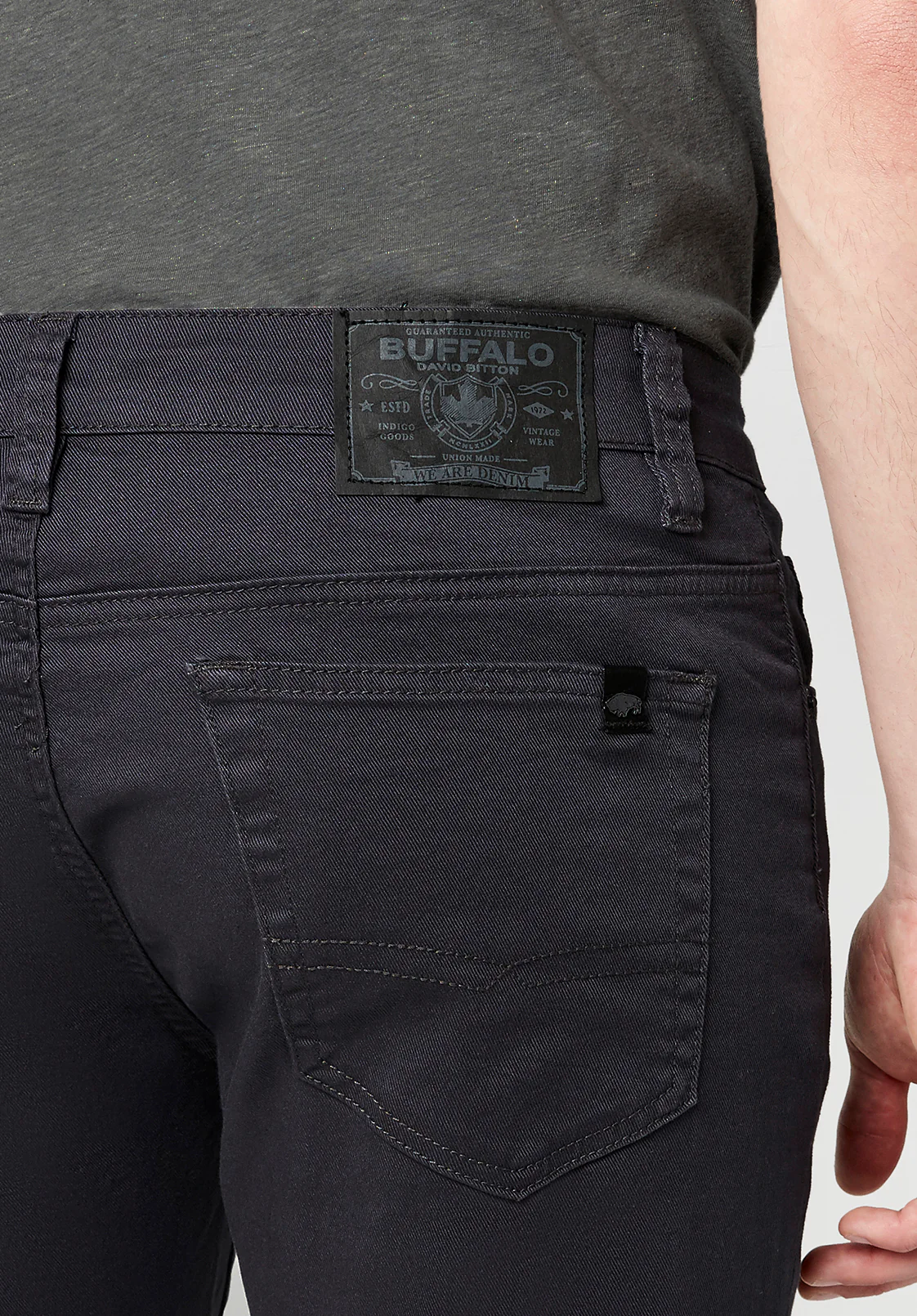 Straight Six Men's Twill Pants in Charcoal Gray - BM16083 - Image 7