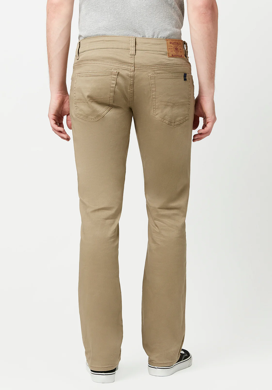 Straight Six Men's Twill Pants in Tan - BM16083 - Image 3