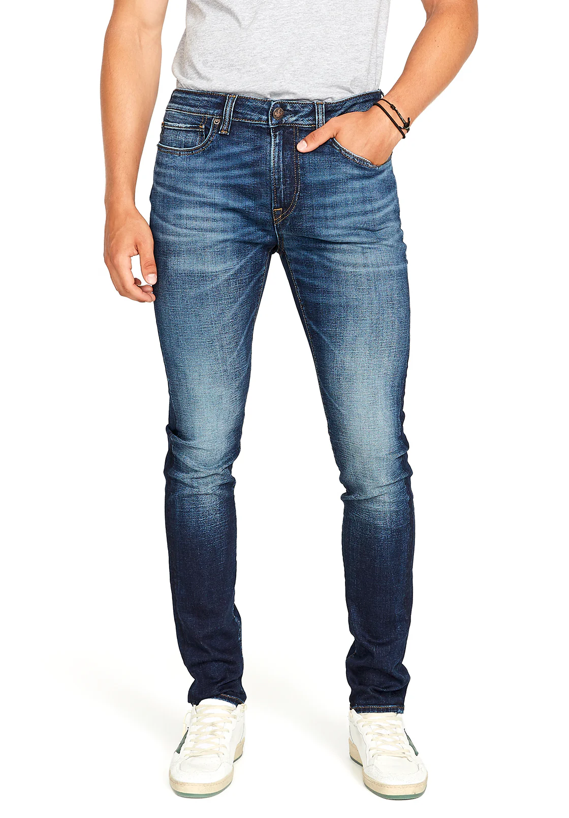 Skinny Max Men's Jeans in Medium Blue - BM22586 - Image 2