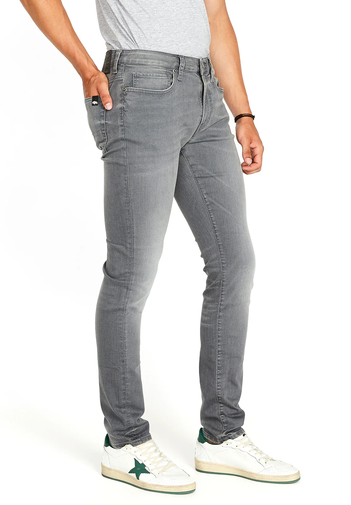 Skinny Max Men's Jeans in Grey Sanded - BM22592 - Image 4