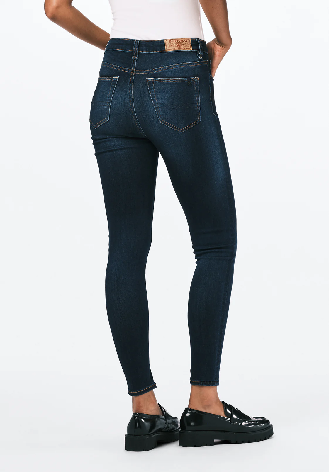 High Rise Skinny Skylar Women's Jeans, Night Rain Indigo - BL15703 - Image 4