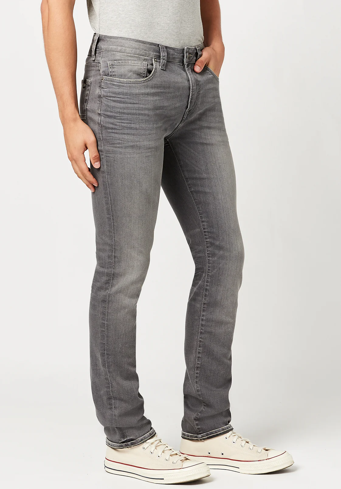 Slim Ash Men's Jeans in Grey Sanded - BM22721 - Image 4