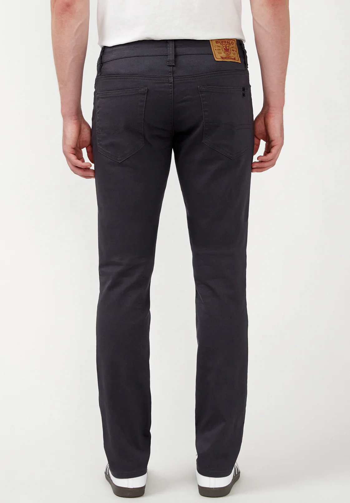 Slim Ash Men's Twill Pants in Charcoal Gray - BM22017 - Image 3