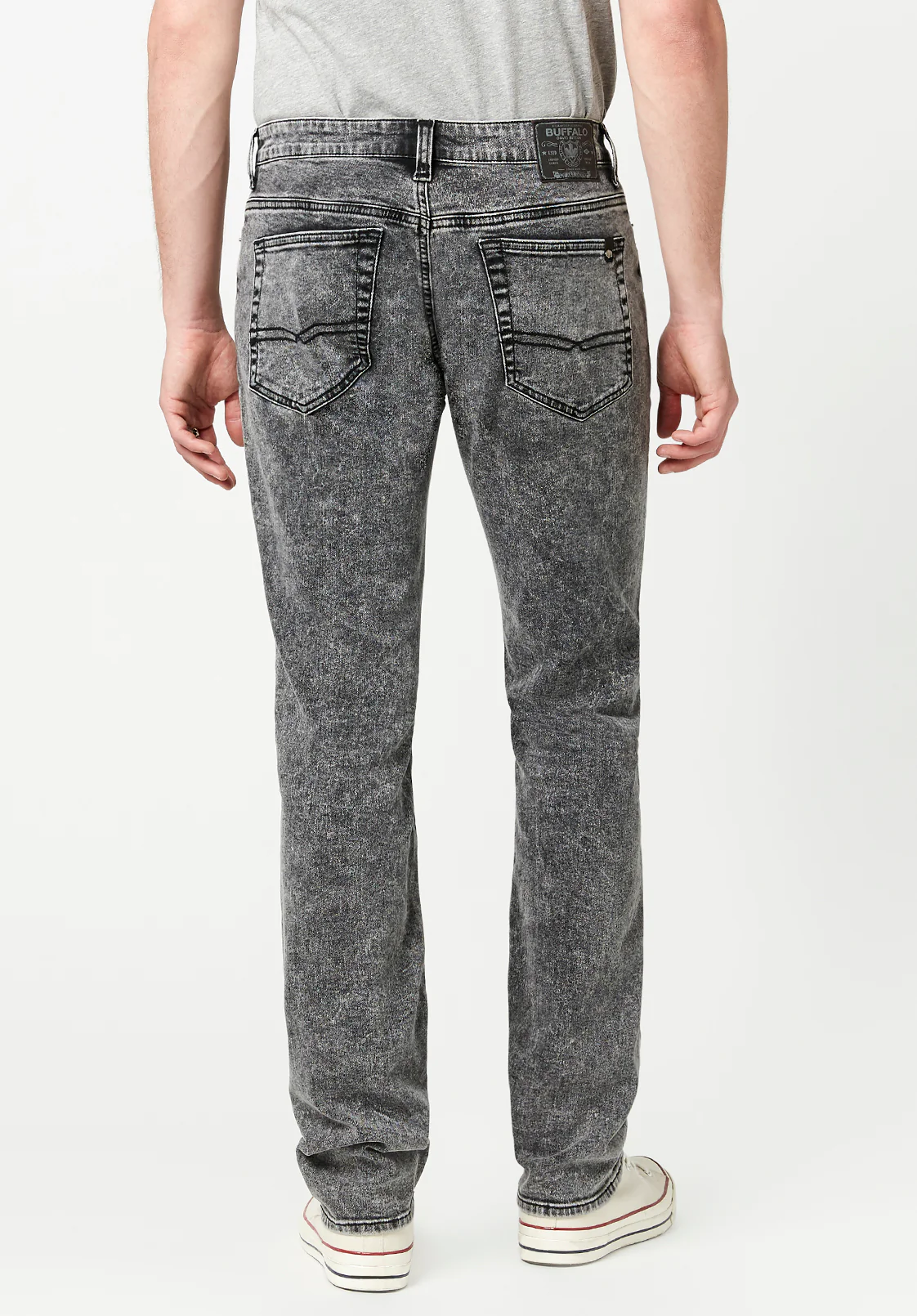 Slim Ash Men's Jeans in Dark Acid Wash - BM22757 - Image 3
