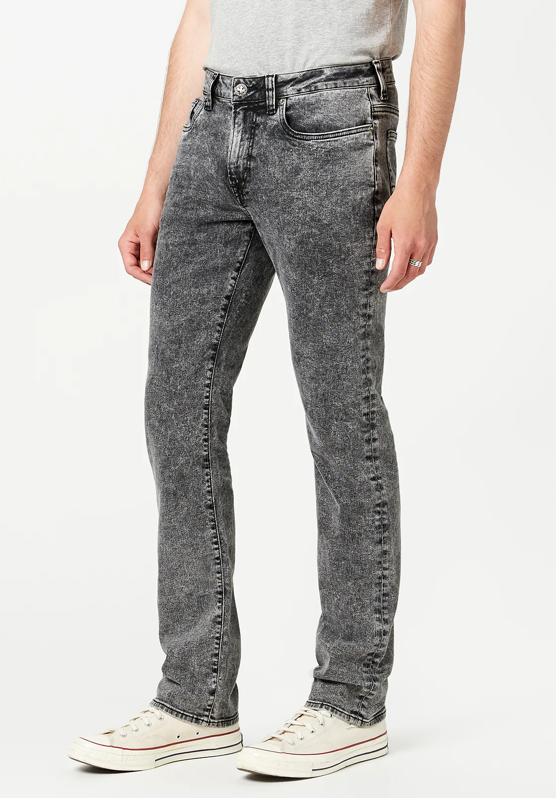 Slim Ash Men's Jeans in Dark Acid Wash - BM22757 - Image 4