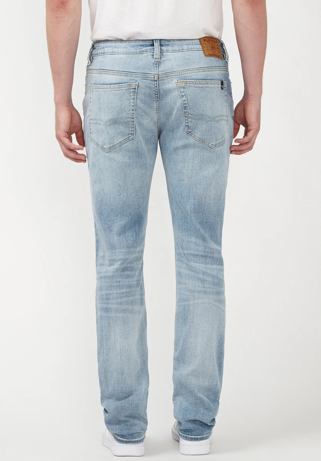 Slim Ash Men's Jeans in Crinkled Light Blue - BM22784 - Image 3