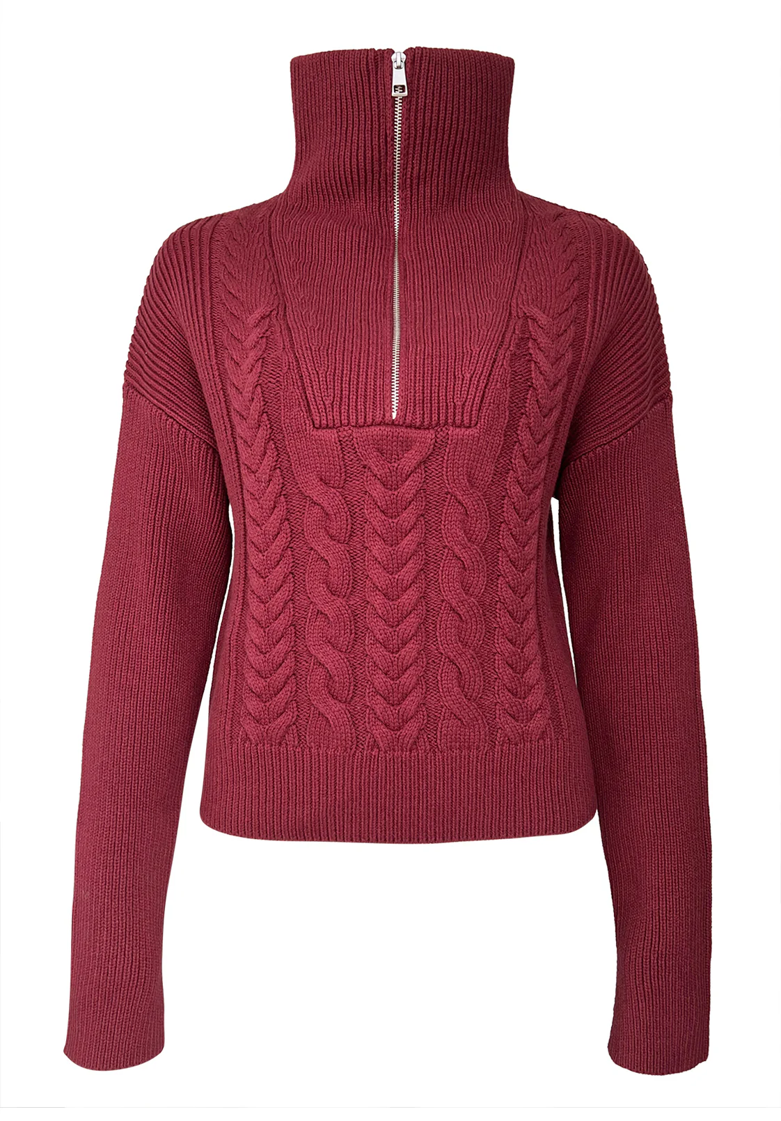 Sorella Women's Long Sleeve Sweater in Dark Red - SW0032F - Image 6
