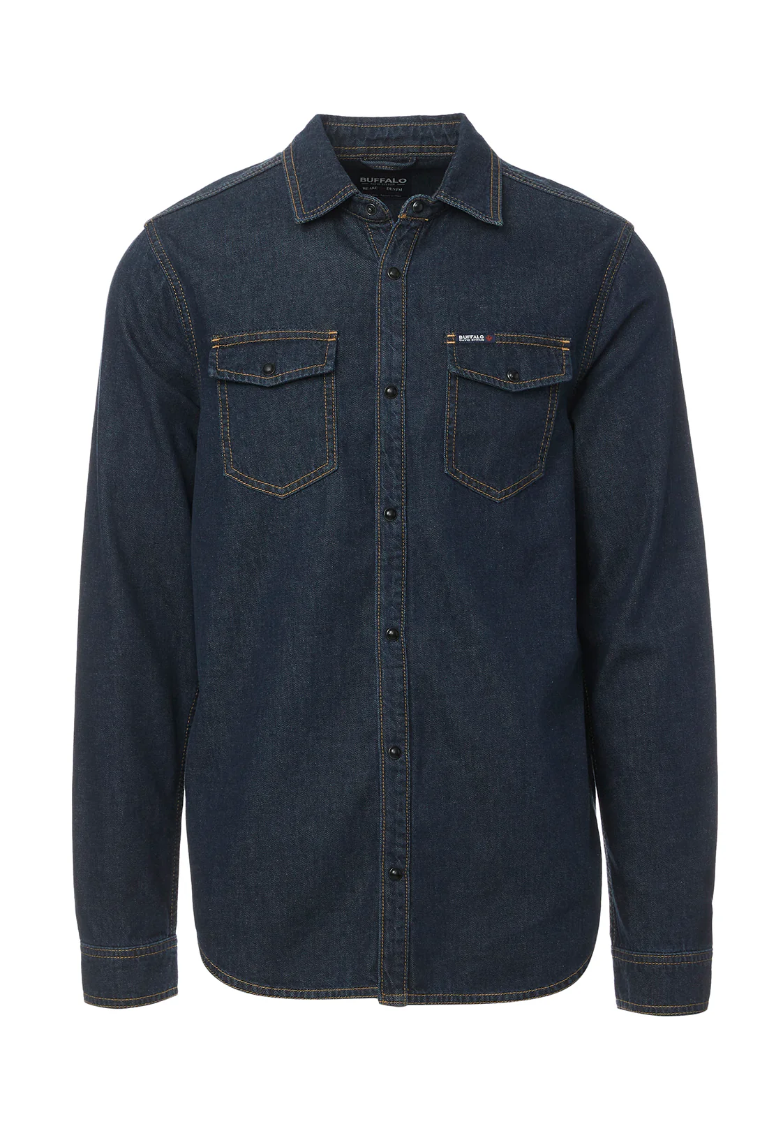 Stanley Men’s Long-Sleeve Denim Shirt, Indigo - BM22635 - Image 5