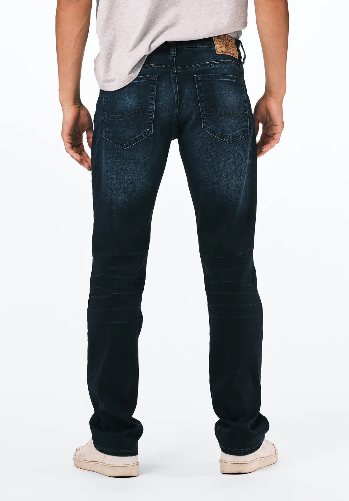 Straight Six Men's Jeans in Authentic and Deep Indigo - BM20457 - Image 4